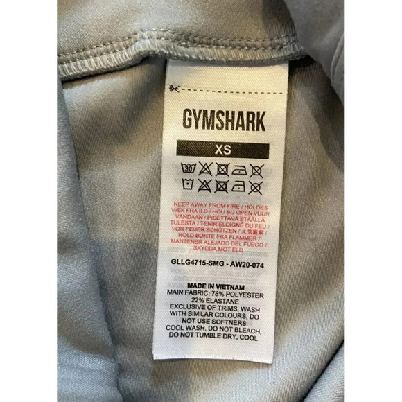 Gymshark Leggings Gray Size Extra Small XS - Picture 2 of 3